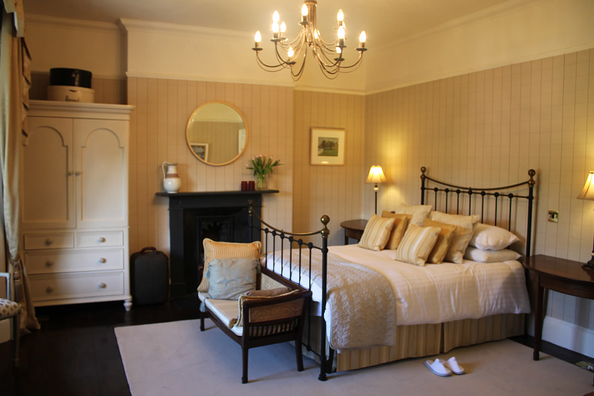 Elegant bedrooms at The Old Vicarage Laugharne